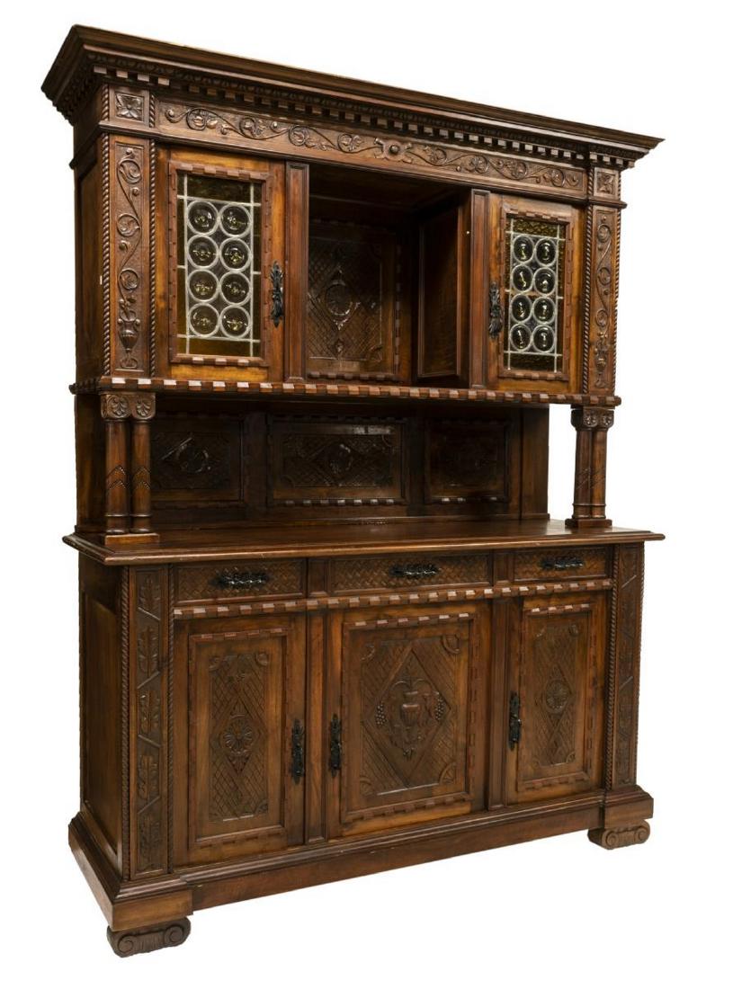 ITALIAN RENAISSANCE REVIVAL WALNUT SIDEBOARD (1 of 9)