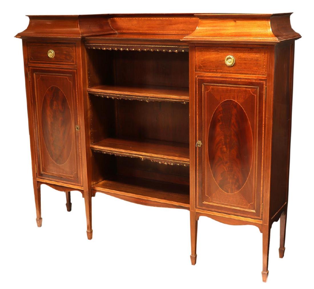 HEPPLEWHITE STYLE MAHOGANY CONSOLE CABINET (1 of 5)