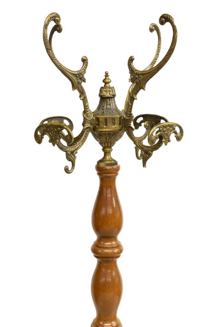 ITALIAN GILT METAL HALL TREE COAT STAND (1 of 4)