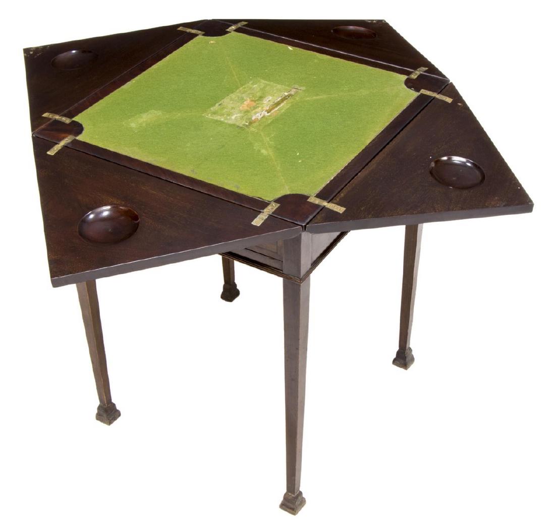 FRENCH MAHOGANY CONVERTIBLE GAME TABLE (1 of 3)
