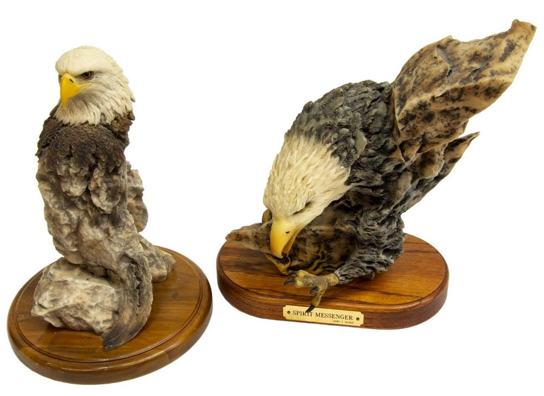 (2) MILL CREEK STUDIOS COMPOSITE EAGLE FIGURES (1 of 8)