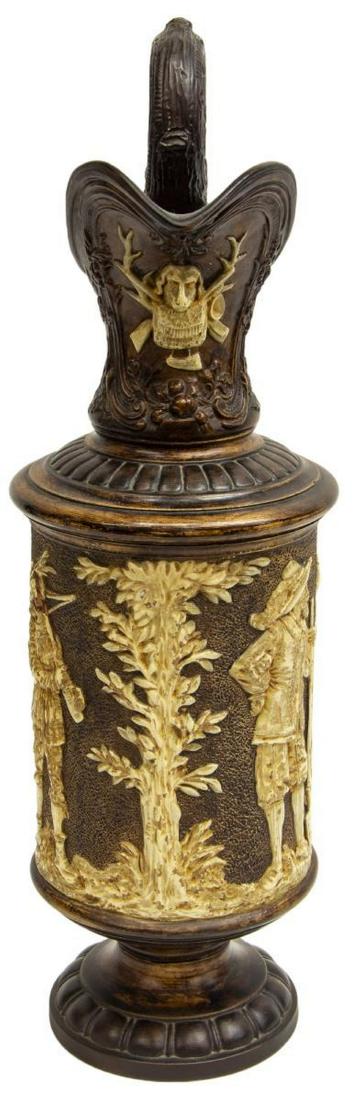 CERAMIC EWER WITH FIGURAL AND FOLIATE DESIGN (1 of 4)