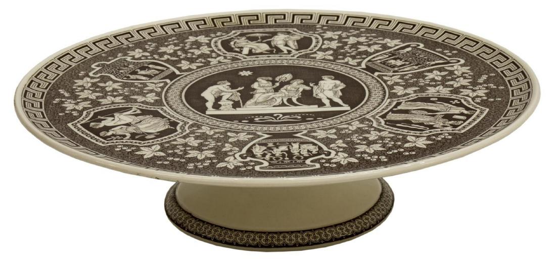 COPELAND SPODE GREEK PATTERN CAKE PLATE (1 of 3)