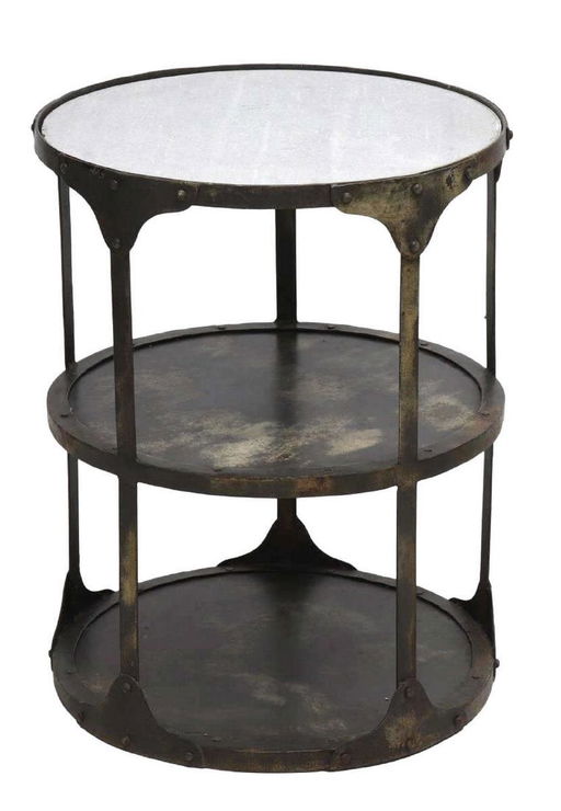 Dupuis Furniture Arlequin Industrial Side Table