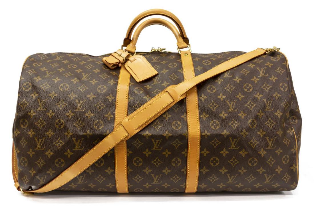 LOUIS VUITTON 'KEEPALL 60 BANDOULIERE' DUFFLE BAG (1 of 4)