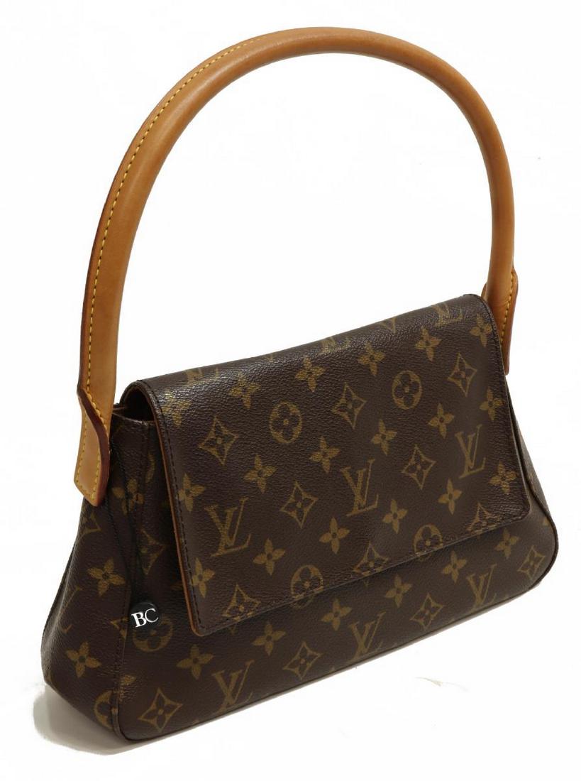LOUIS VUITTON 'MINI LOOPING' CANVAS HANDBAG (1 of 4)