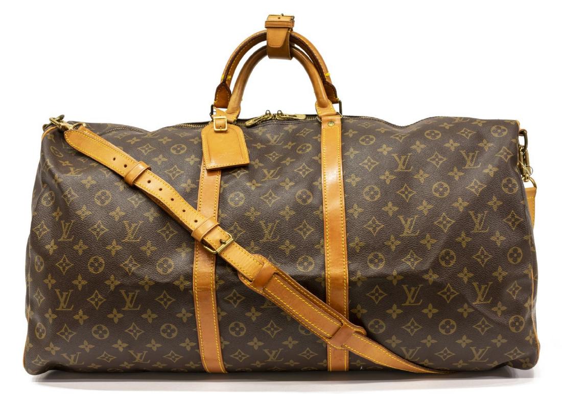 LOUIS VUITTON 'KEEPALL 60 BANDOULIERE' DUFFLE BAG (1 of 4)
