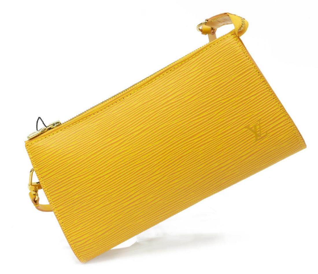 LOUIS VUITTON YELLOW EPI LEATHER ACCESSORY POUCH (1 of 4)