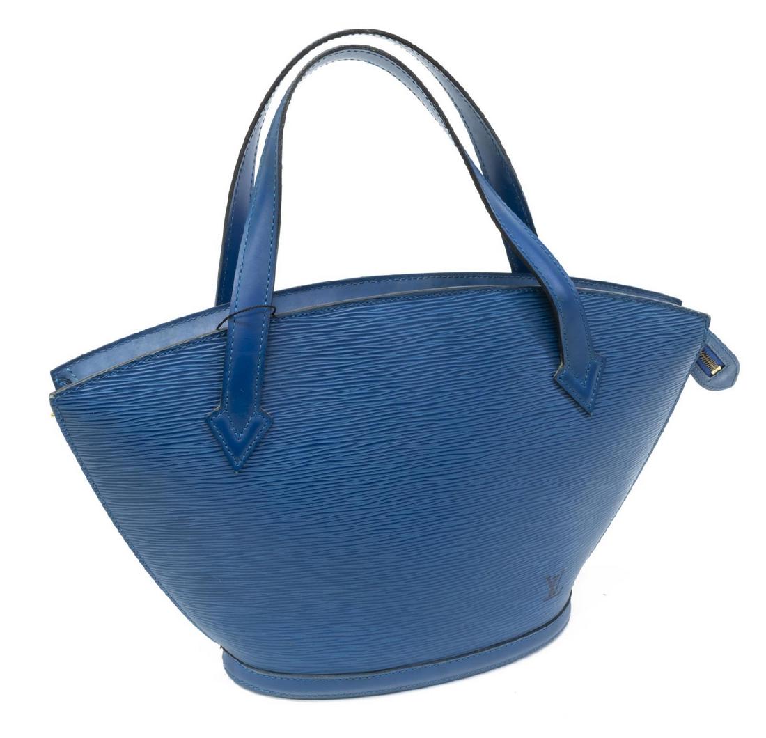 LOUIS VUITTON 'ST JACQUES PM' BLUE EPI HANDBAG (1 of 4)