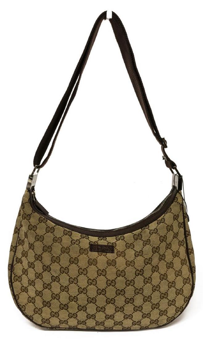 GUCCI 'GG MESSENGER BAG' BEIGE MONOGRAM CANVAS (1 of 4)