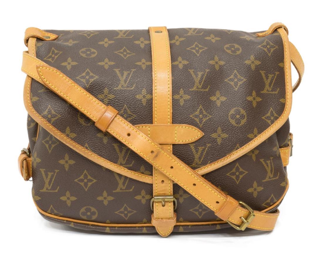LOUIS VUITTON 'SAUMUR' MONOGRAM CROSSBODY BAG (1 of 5)