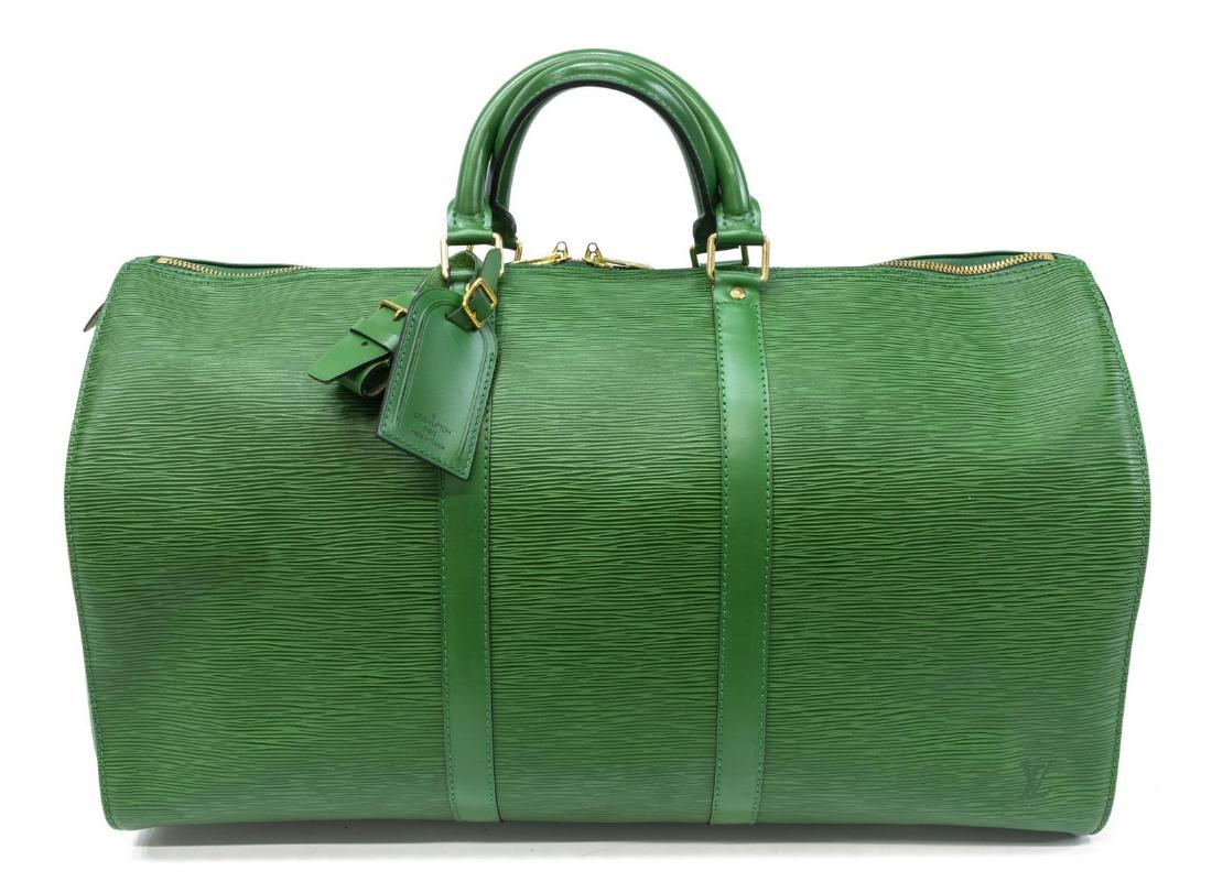 LOUIS VUITTON 'KEEPALL 50' EPI LEATHER DUFFLE BAG (1 of 4)