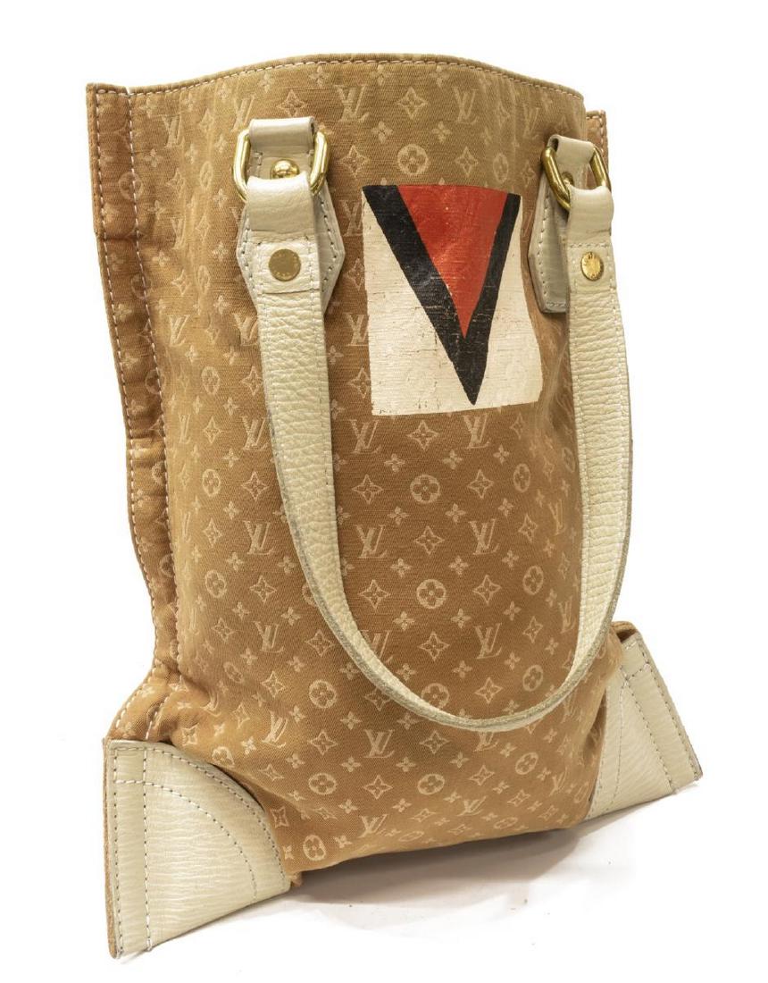 LOUIS VUITTON BEIGE MINI LIN CANVAS TOTE BAG (1 of 4)