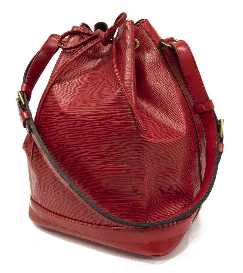 LOUIS VUITTON 'NOE GM' RED EPI LEATHER BUCKET BAG (1 of 4)