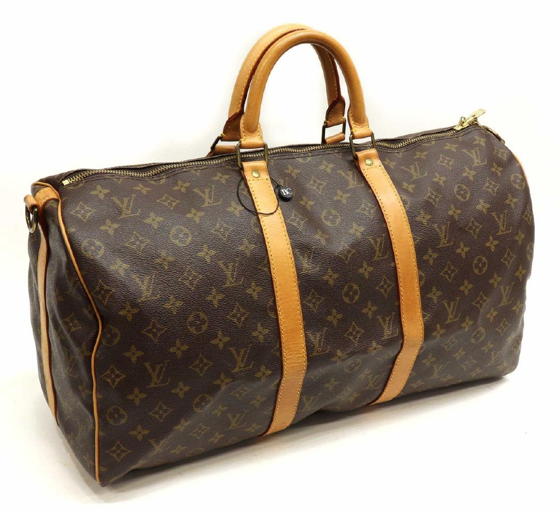 LOUIS VUITTON 'KEEPALL BANDOULIERE 50' DUFFLE BAG (1 of 4)