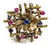 VINTAGE LADIES 14K GOLD RUBY & SAPPHIRE RING