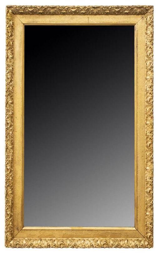 French Giltwood Painted Wall Mirror