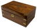 ENGLISH BRASS BOUND WALNUT TRAVELING LAP DESK