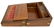 ENGLISH BRASS BOUND WALNUT TRAVELING LAP DESK - 3