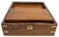 ENGLISH BRASS BOUND WALNUT TRAVELING LAP DESK - 4
