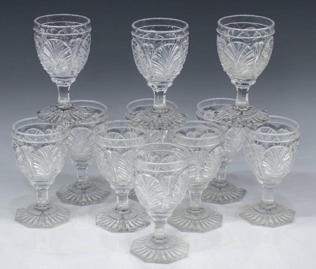 (11) BACCARAT COLORLESS CRYSTAL CORDIAL GLASSES