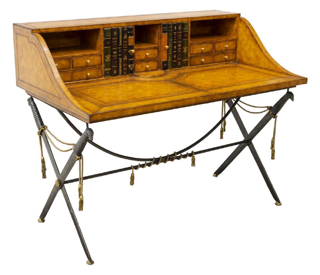 Maitland Smith Leather Clad Campaign Style Desk Apr 14 2019