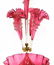 VICTORIAN CRANBERRY ART GLASS EPERGNE CENTERPIECE - 2