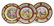 (3) ROYAL VIENNA STYLE PARCEL GILT CABINET PLATES