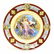 (3) ROYAL VIENNA STYLE PARCEL GILT CABINET PLATES - 2