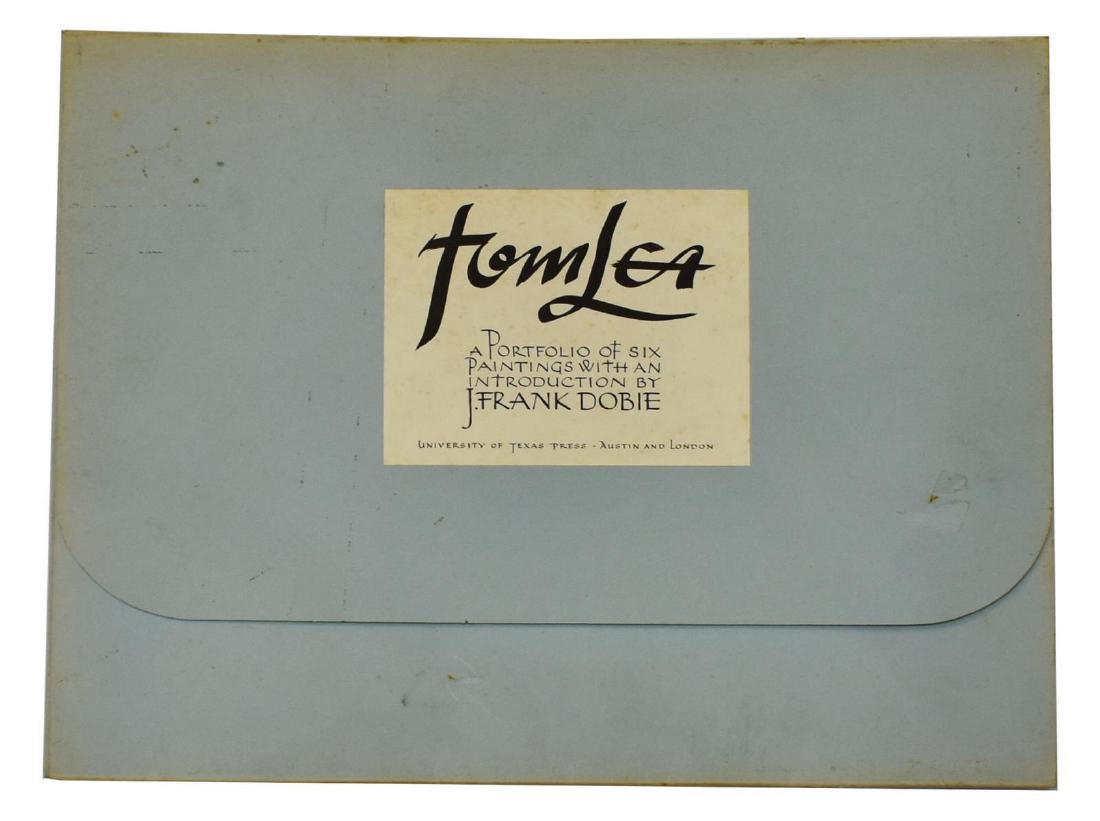 (2) PORTFOLIOS AFTER TOM LEA & EVERETT SPRUCE: (lot of 2) Portfolios, published by University of Texas Press, including: (1) of five prints, unsigned, after Tom Lea (Texas, 1907-2001), with introduction by J. Frank Dobie (Texas, 1888-1964), compri