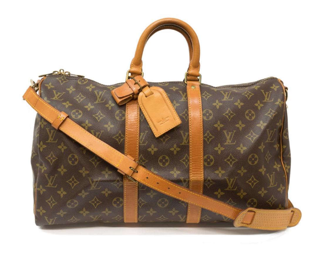LOUIS VUITTON KEEPALL 45 BANDOULIERE TRAVEL DUFFLE BAG (1 of 4)
