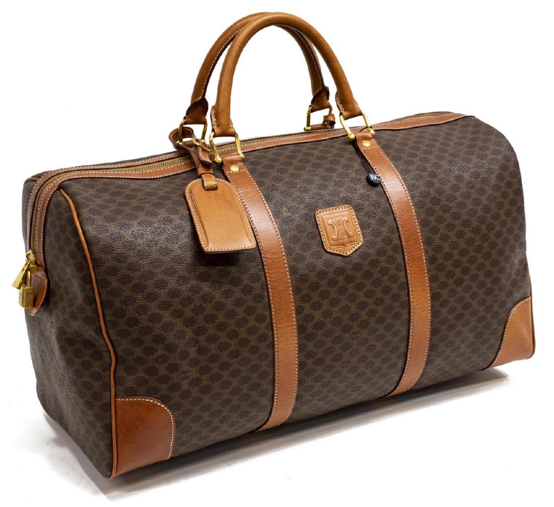 CELINE MACADAM CANVAS WEEKENDER 50 DUFFLE BAG (1 of 4)