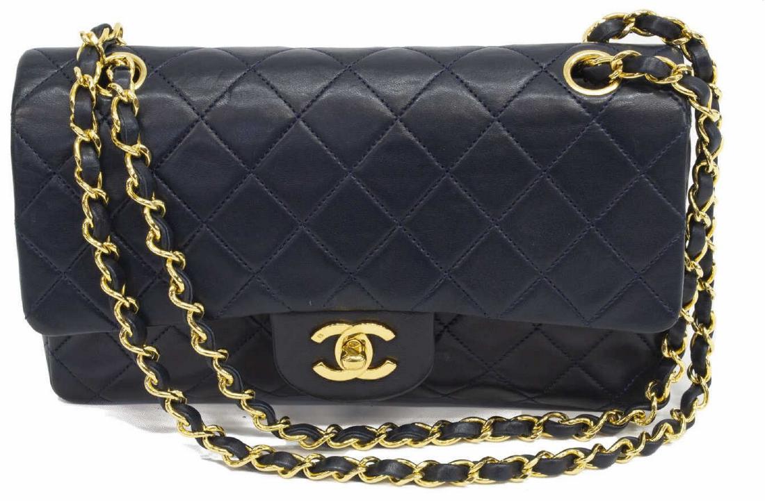 CHANEL CLASSIC DOUBLE FLAP QUILTED LEATHER SHOULDER BAG (1 of 5)