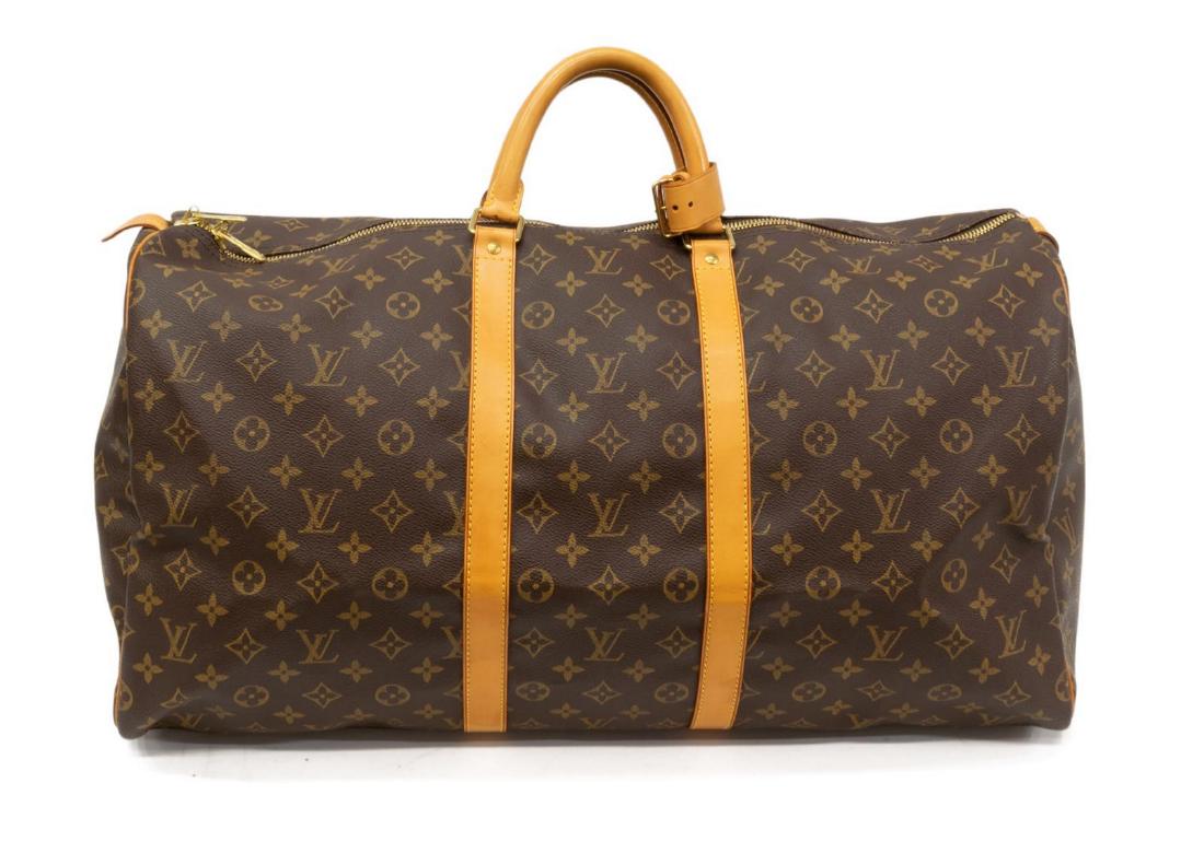 LOUIS VUITTON 'KEEPALL 55' MONOGRAM DUFFLE BAG (1 of 4)