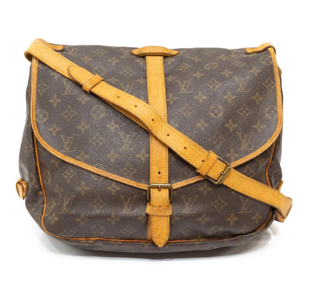 LOUIS VUITTON 'SAUMUR 30' MONOGRAM COATED CANVAS (1 of 5)