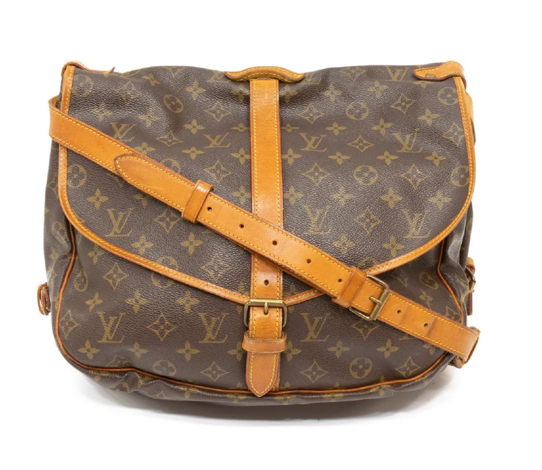 LOUIS VUITTON 'SAUMUR 30' MONOGRAM COATED CANVAS (1 of 5)