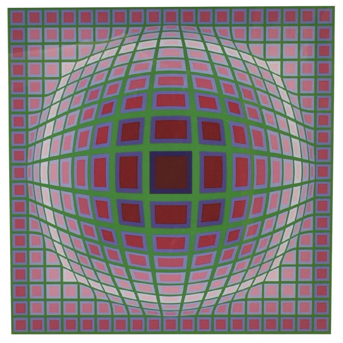 VICTOR VASARELY (D.1997) OP ART SERIGRAPH (1 of 5)