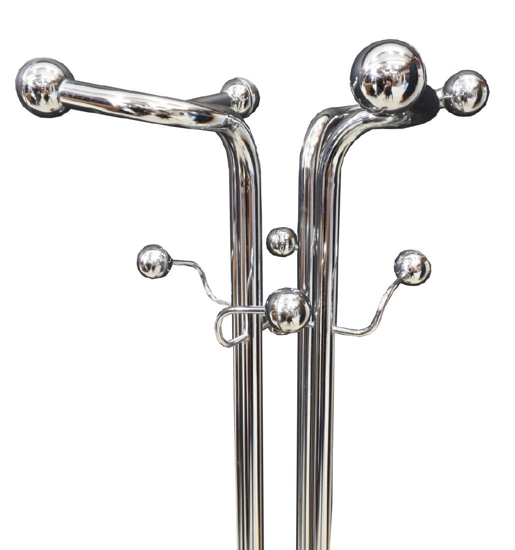 ITALIAN MODERN CHROMED STEEL HALL TREE, c.1970s (1 of 3)