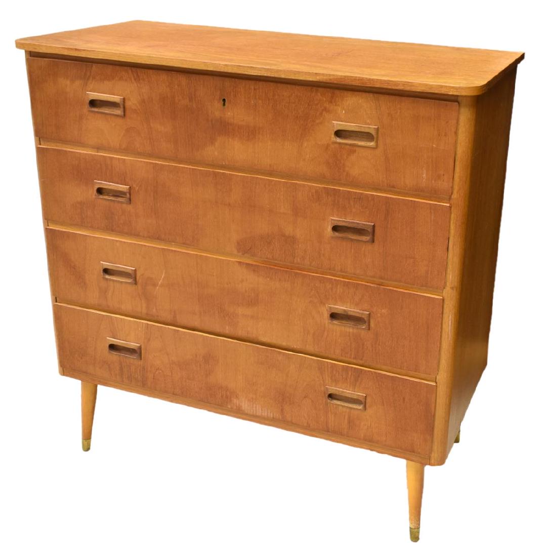 DANISH MID-CENTURY MODERN TEAK CHEST OF DRAWERS (1 of 3)