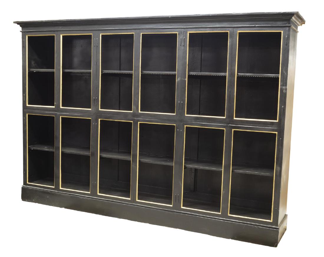 LARGE CONTEMPORARY PAINTED DISPLAY BOOKCASE (1 of 3)