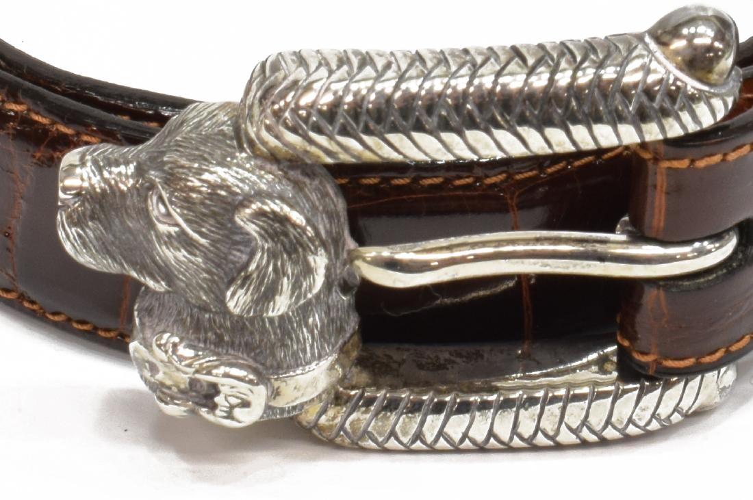 BARRY KIESELSTEIN-CORD ALLIGATOR & STERLING BELT (1 of 7)