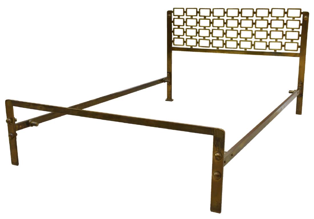 ITALIAN MID-CENTURY MODERN BRASS BED (1 of 3)