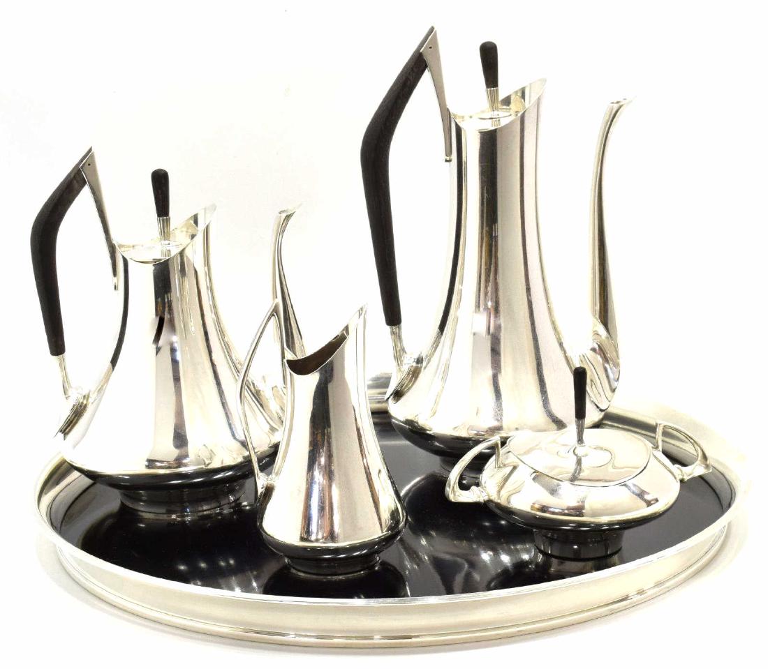 5)DONALD COLFLESH GORHAM CIRCA 70 STERLING TEA SET (1 of 7)