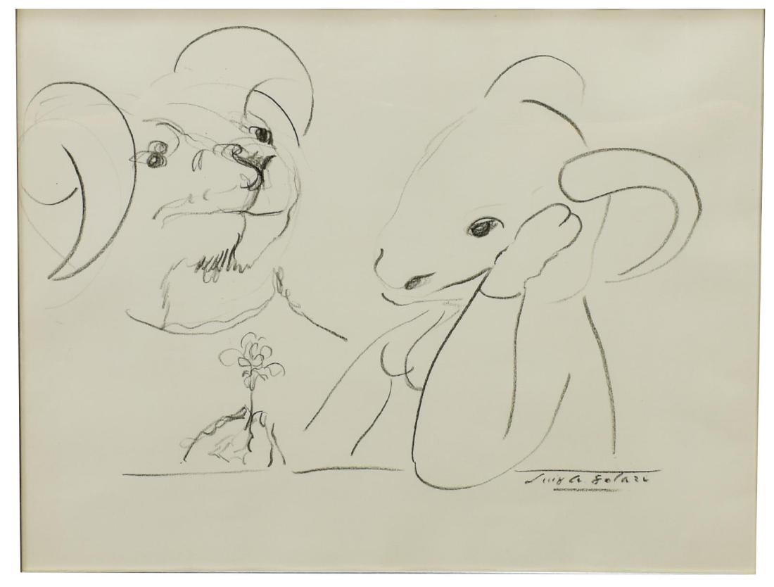 LUIS ALBERTO SOLARI (D.1993) SKETCH ON PAPER (1 of 5)