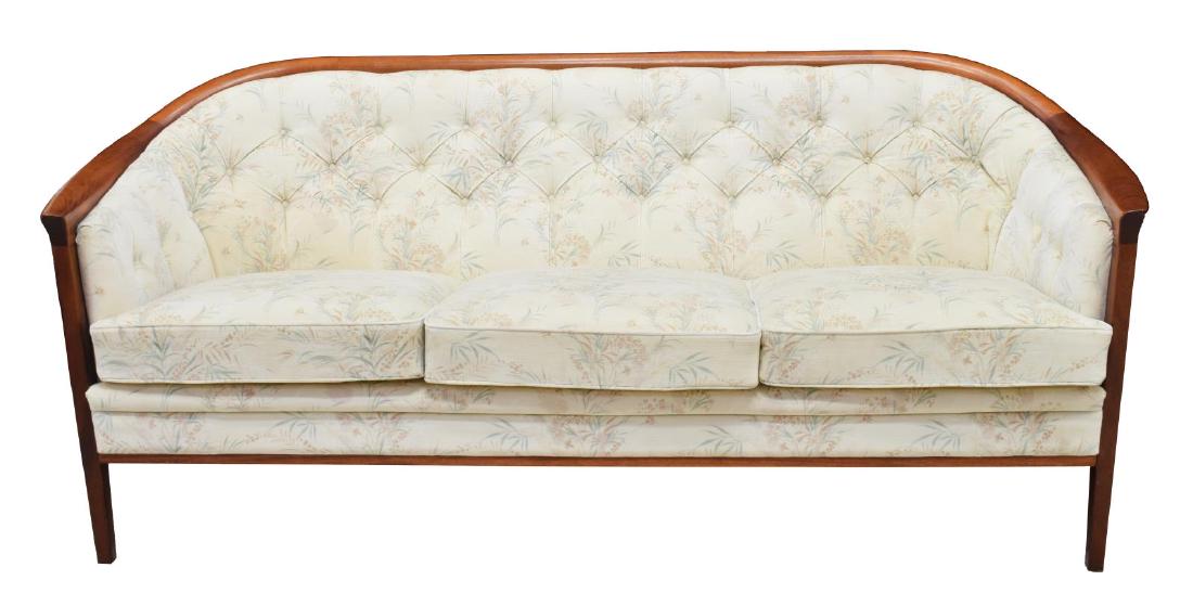 DANISH MODERN TEAK FRAME THREE-SEAT SOFA (1 of 3)