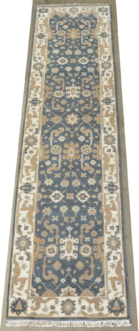 HAND-TIED PERSIAN OUSHAK FLOOR RUNNER 10'6" X 2'7" (1 of 4)
