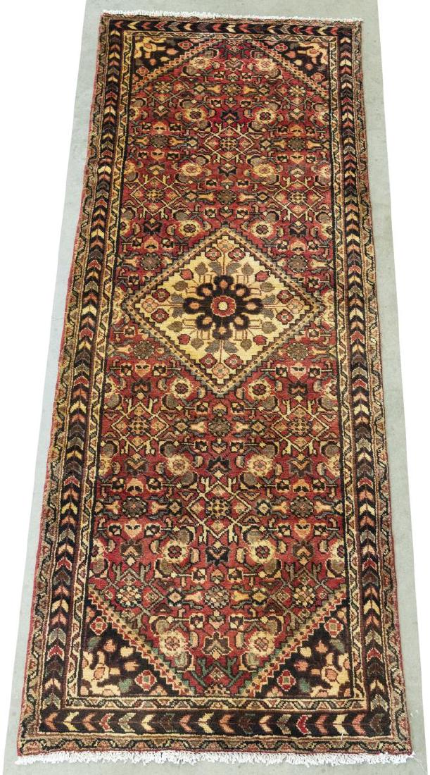 HAND-TIED PERSIAN MESHKIN RUNNER, 9'8" X 3'6" (1 of 4)