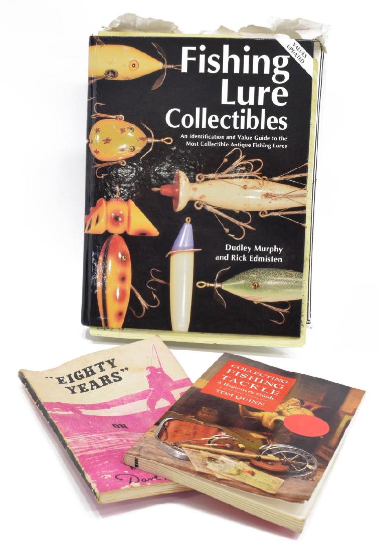 (3) COLLECTABLE VINTAGE BOOKS ON FISH TACKLE LURES: (lot of 3) Vintage collectable books on fishing, including: (1) "Fishing Lure Collectibles, An Identification and Value guide to the Most Collectable Antique Fishing Lures", Dudley Murphy, and Rick Ed