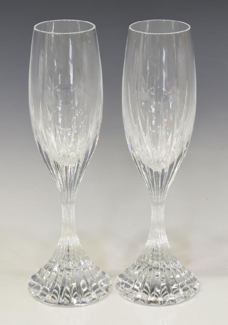 (2) BACCARAT "MASSENA" CRYSTAL CHAMPAGNE FLUTES (1 of 3)