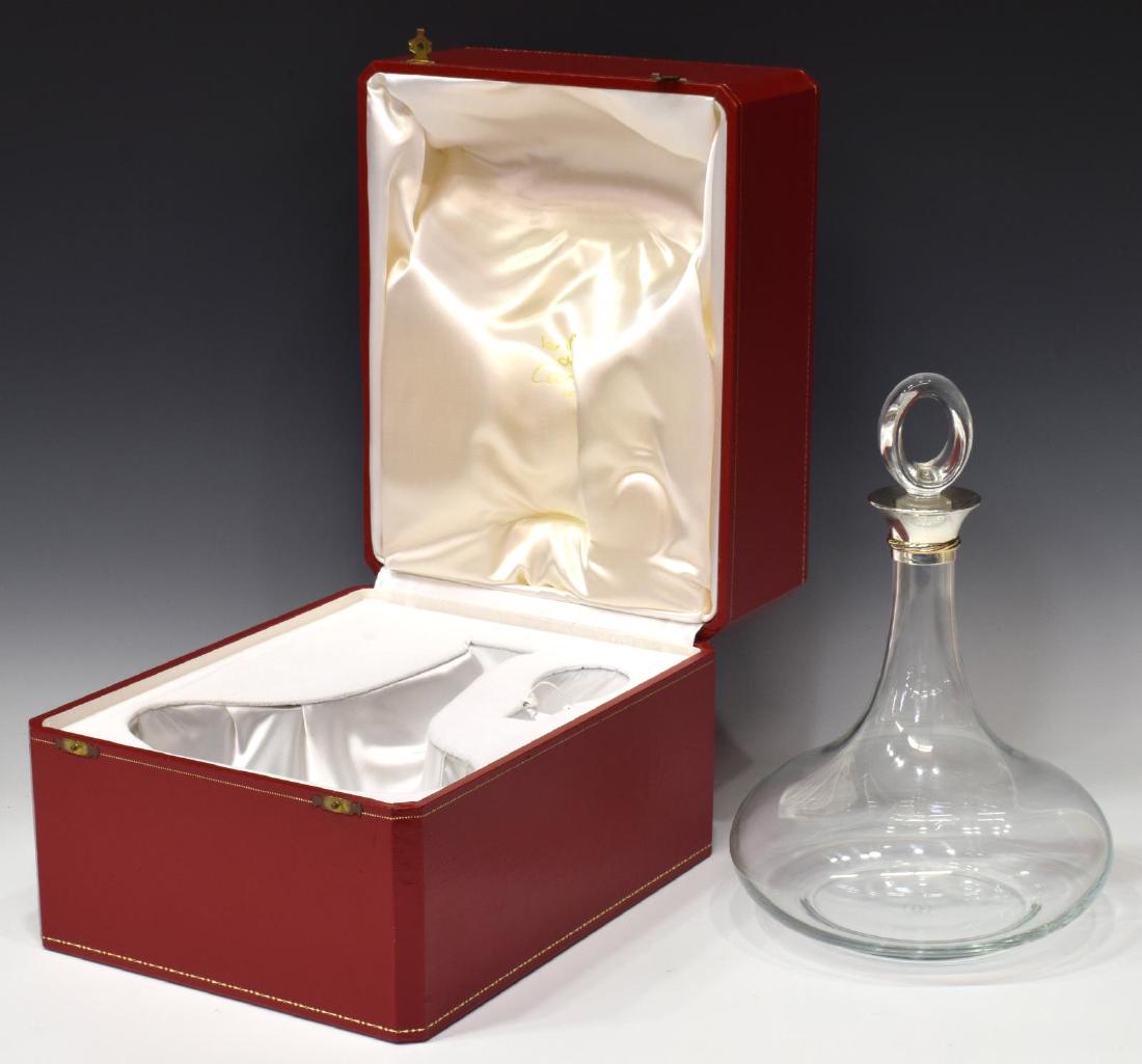 LES MUST DE CARTIER SILVER COLLAR CRYSTAL DECANTER (1 of 5)